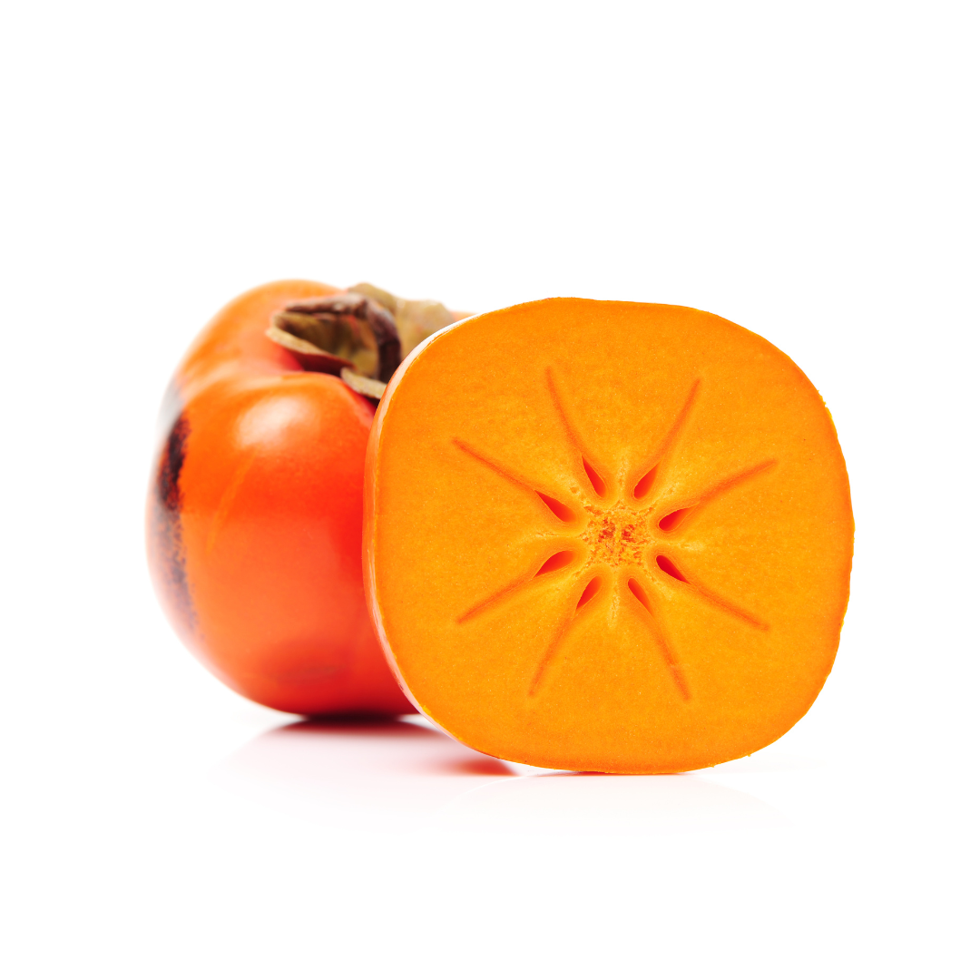 El caqui es una fruta tropical de color amarillo, anaranjado o púrpura y sabor muy dulce. ECO / Origen: Málaga / Granada